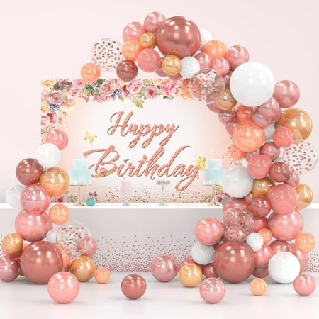 Rose Gold Birthday Party Decorations Rose Gold Balloon Arch Garland Kit with Happy Birthday Photogra
Rose Gold Birthday Party Decorations Rose Gold Balloon Arch Garland Kit with Happy Birthday Photogra