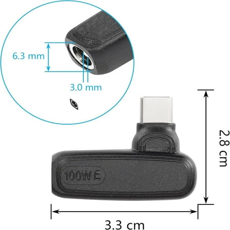 SHZHYIQIMR High Power Efficient 100W PD Automatic Induction Chip DC4506 to Type C Power Charging Adapter Connector - Female to Male Suitable for Phones Tablets Laptops - 4506 M
SHZHYIQIMR High Power Efficient 100W PD Automatic Induction Chip DC4506 to Type C Power Charging Adapter Connector - Female to Male Suitable for Phones Tablets Laptops - 4506 M