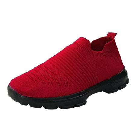 TOYFUNNY Womens Mesh Breathable Flyknit Sports Shoes Casual Shoes