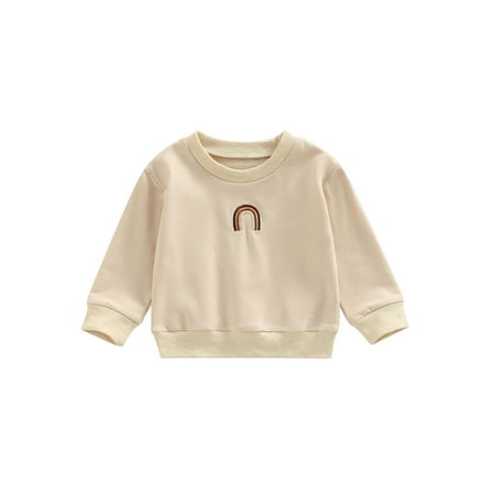 Jkerther Toddler Boys Girls Sweatshirt Fall Winter Long Sleeve Crew Neck Embroidery Rainbow Pullover Tops
Jkerther Toddler Boys Girls Sweatshirt Fall Winter Long Sleeve Crew Neck Embroidery Rainbow Pullover Tops