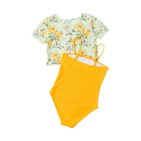 Summer Big 2PCS Orange Floral Printed Cover Up Solid Color Swimsuit Beach Sport Swimsuit Newborn Infant Child Kids Swim Beachwear
Summer Big 2PCS Orange Floral Printed Cover Up Solid Color Swimsuit Beach Sport Swimsuit Newborn Infant Child Kids Swim Beachwear