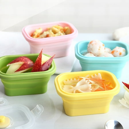 

Tfalo Silicone Collapsible Food Storage Containers-Prep/Storage Bowls With Lids – Lunch Containers