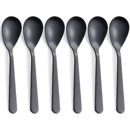 Matte Black Demitasse Espresso Spoons Stainless Steel Satin Finish Coffee Spoons Mini Teaspoons Sugar Spoons 4.7-inch
Matte Black Demitasse Espresso Spoons Stainless Steel Satin Finish Coffee Spoons Mini Teaspoons Sugar Spoons 4.7-inch