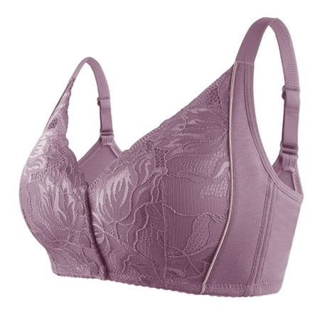 Fabiurt Women s Bra Women s Gold Edged Lace Front Buckle Shaped Cup With Adjustable Shoulder Straps And No Steel Ring Large Bra Grey
Fabiurt Women s Bra Women s Gold Edged Lace Front Buckle Shaped Cup With Adjustable Shoulder Straps And No Steel Ring Large Bra Grey