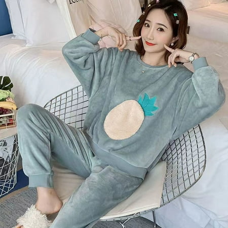 CoCopeaunt Autumn and winter coral fleece pajamas womens winter thickened flannel home wear winter new suit pijama Sleepwear
CoCopeaunt Autumn and winter coral fleece pajamas womens winter thickened flannel home wear winter new suit pijama Sleepwear