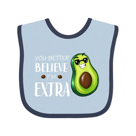 Inktastic You Better Believe I m Extra Funny Avocado Gift Baby Boy or Baby Girl Bib
Inktastic You Better Believe I m Extra Funny Avocado Gift Baby Boy or Baby Girl Bib