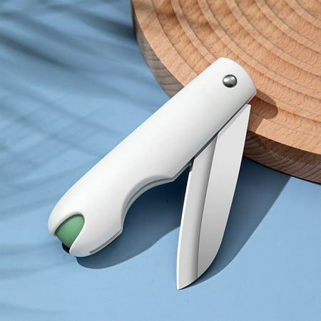 Czzoypi Paring Knife (White) Kitchen Knives Stainless Steel Fruit Knife Set Kitchen Household Melon Fruit Knife Peeler Portable Baby Supplemental Food Knife
Czzoypi Paring Knife (White) Kitchen Knives Stainless Steel Fruit Knife Set Kitchen Household Melon Fruit Knife Peeler Portable Baby Supplemental Food Knife
