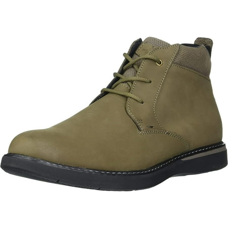 Nunn Bush Mens Bayridge Plain Toe Chukka Lightweight Leather Boot 8 Wide Moss