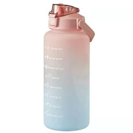 Portable Sports Water Bottle with Straw & Motivational Time Marking Reminder Green-pink Gradient
Portable Sports Water Bottle with Straw & Motivational Time Marking Reminder Green-pink Gradient