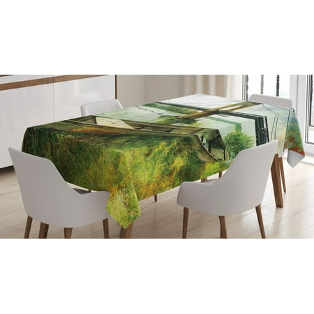 Apartment Decor Tablecloth Bridge and Old Boat on Riverside Paint Style Nostalgic City Retro Picture Rectangular Table Cover for Dining Room Kitchen 52 X 70 Inches Green Grey by Ambesonne
Apartment Decor Tablecloth Bridge and Old Boat on Riverside Paint Style Nostalgic City Retro Picture Rectangular Table Cover for Dining Room Kitchen 52 X 70 Inches Green Grey by Ambesonne
