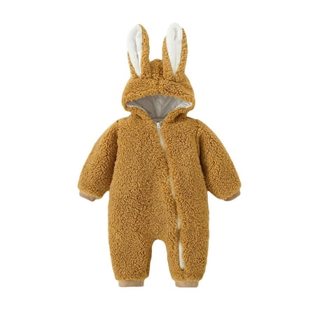 DNDKILG Newborn Infant Baby Toddler Long Sleeve Zip Up Hooded Romper for Girl Boy Cotton Winter Warm Fleece Clothes Jumpsuit Brown 0-24M
DNDKILG Newborn Infant Baby Toddler Long Sleeve Zip Up Hooded Romper for Girl Boy Cotton Winter Warm Fleece Clothes Jumpsuit Brown 0-24M