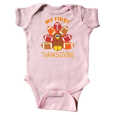 Inktastic My First Thanksgiving with Football Turkey Gift Baby Boy or Baby Girl Bodysuit
Inktastic My First Thanksgiving with Football Turkey Gift Baby Boy or Baby Girl Bodysuit