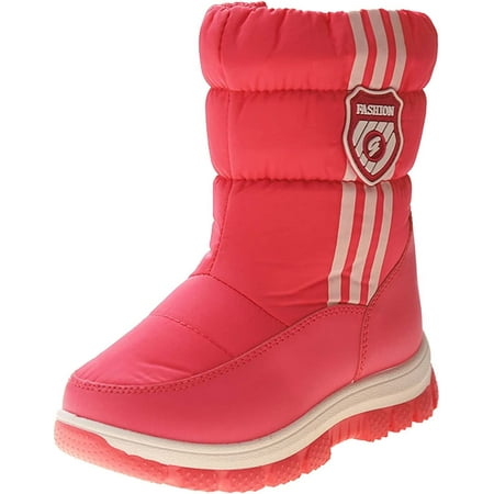 Girls Boys Snow Boots Kids Outdoor Winter Shoes Warm Fur Lined Hight-Cut Skiing Bootie
Girls Boys Snow Boots Kids Outdoor Winter Shoes Warm Fur Lined Hight-Cut Skiing Bootie