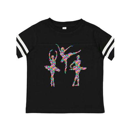 Inktastic Geometric Pattern Ballerinas Gift Toddler Toddler Girl T-Shirt