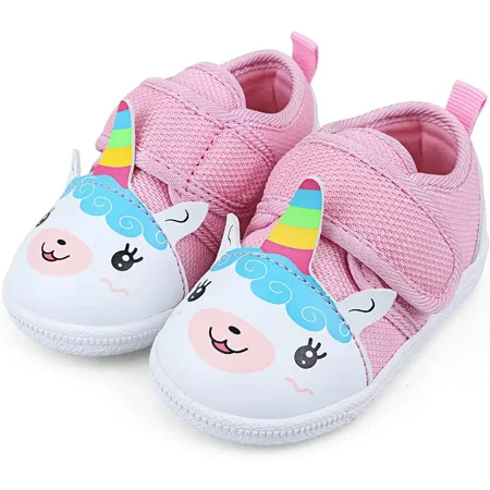 Baby Boys First Walking Shoes Toddler Cute Cartoon Sneakers Infant Non-Slip Velcro Shoes