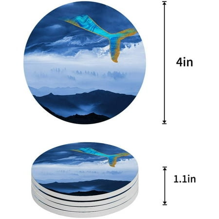 ZHANZZK Whale Set of 8 Round Coaster for Drinks Absorbent Ceramic Stone Coasters Cup Mat with Cork Base for Home Kitchen Room Coffee Table Bar Decor
ZHANZZK Whale Set of 8 Round Coaster for Drinks Absorbent Ceramic Stone Coasters Cup Mat with Cork Base for Home Kitchen Room Coffee Table Bar Decor