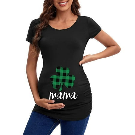 Zlekejiko St Patricks Day Womens Maternity Short Sleeve Crew Neck Letter Graphic Ruched Sides T Shirt Tops Pregnancy Tunic Blouse
Zlekejiko St Patricks Day Womens Maternity Short Sleeve Crew Neck Letter Graphic Ruched Sides T Shirt Tops Pregnancy Tunic Blouse