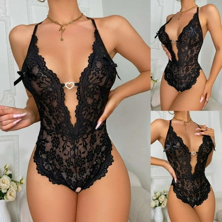 UoCefik Women s Lingerie One Piece Eyelash Bodysuit for Women Deep V Neck Lace Sexy Babydoll Teddy Black S
UoCefik Women s Lingerie One Piece Eyelash Bodysuit for Women Deep V Neck Lace Sexy Babydoll Teddy Black S