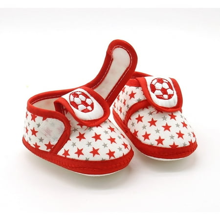Esho Newborn Baby Star Pattern Crib Shoes Infants Anti Slip Warm Booties Boots