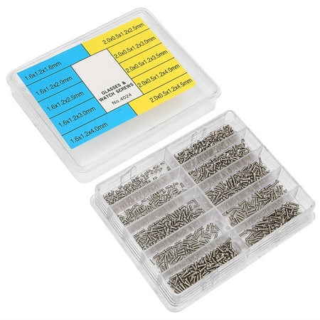 Watch Screw Professional High Iron Screw Watch Repair Screw 1000Pcs For Glasses Mouse Keyboard Repair Watchemakers
Watch Screw Professional High Iron Screw Watch Repair Screw 1000Pcs For Glasses Mouse Keyboard Repair Watchemakers