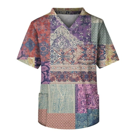Alrise Men s Scrub Tops Big and Tall Short Sleeve V Neck Tops with Pockets Purple 5X-Large
Alrise Men s Scrub Tops Big and Tall Short Sleeve V Neck Tops with Pockets Purple 5X-Large