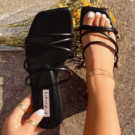QWZNDZGR New Arrival Slippers Women Summer 2022 Korean Version New Square-Toe Flat-Heel Candy Color Fashion Outer Wear Sandals Slippers
QWZNDZGR New Arrival Slippers Women Summer 2022 Korean Version New Square-Toe Flat-Heel Candy Color Fashion Outer Wear Sandals Slippers