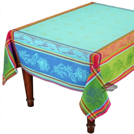 Le Cluny French Linens 62 Square Cezanne Blue Jacquard Tablecloth with Teflon 100% Cotton By Brand Le Cluny French Linens
Le Cluny French Linens 62 Square Cezanne Blue Jacquard Tablecloth with Teflon 100% Cotton By Brand Le Cluny French Linens