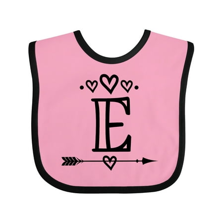 Inktastic Letter E Monogram Tribal Arrow Gift Baby Girl Bib