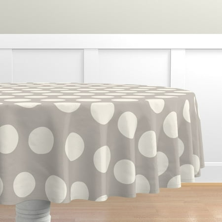 Cotton Sateen Tablecloth 90 Round - Dots Gray Polka Circle Geometric Large Circles Abstract Kitchen Print Custom Table Linens by Spoonflower
Cotton Sateen Tablecloth 90 Round - Dots Gray Polka Circle Geometric Large Circles Abstract Kitchen Print Custom Table Linens by Spoonflower
