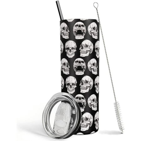 Skull Tumbler with Lid and Straw Goth Tumbler Skull Coffee Mug 20 oz Halloween Gothic Tumbler Water bottle Cup Goth Travel Mugs Skull Decor Gifts
Skull Tumbler with Lid and Straw Goth Tumbler Skull Coffee Mug 20 oz Halloween Gothic Tumbler Water bottle Cup Goth Travel Mugs Skull Decor Gifts