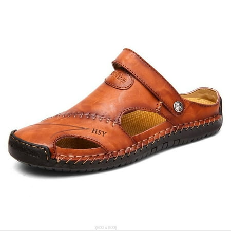 Men‘s Casual Pu Leather Wear-resistant Non-Slip Sandals Chappals 
Men‘s Casual Pu Leather Wear-resistant Non-Slip Sandals Chappals