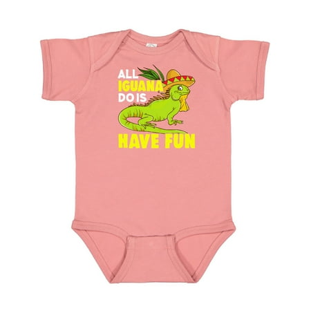 Inktastic Iguana Funny Pet Gift Baby Boy or Baby Girl Bodysuit