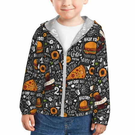 Goofa Fastfood 1 Printed Kids Zip-Up Hoodie Girls Boys UPF50+ Sun Protection Jacket Hooded Cooling Shirt-4 Years
Goofa Fastfood 1 Printed Kids Zip-Up Hoodie Girls Boys UPF50+ Sun Protection Jacket Hooded Cooling Shirt-4 Years