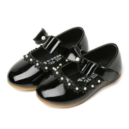 Hawee Dress-up Mary Jane Shoes Pearl Bowknot Dress Shoes (Toddler Girls & Little Girls & Big Girls)