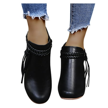Gubotare Combat Boots Women s Ankle Boots Chunky Stacked Heel Zipper Booties Black 8
Gubotare Combat Boots Women s Ankle Boots Chunky Stacked Heel Zipper Booties Black 8