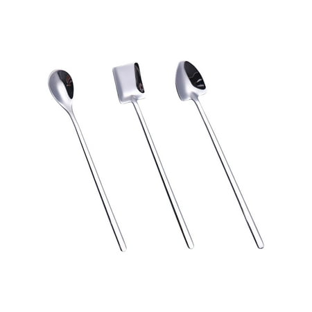 3 Pcs 304 Stainless Steel Stirring Spoon Round Pointed Square Head Soup Spoon Dessert Spoon for Home Coffee Shop (Primary Color)
3 Pcs 304 Stainless Steel Stirring Spoon Round Pointed Square Head Soup Spoon Dessert Spoon for Home Coffee Shop (Primary Color)