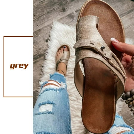 Vintage Women s Slippers Buckle Thong Sandals Open Toe Beach Shoes for Summer 38 Gray
Vintage Women s Slippers Buckle Thong Sandals Open Toe Beach Shoes for Summer 38 Gray