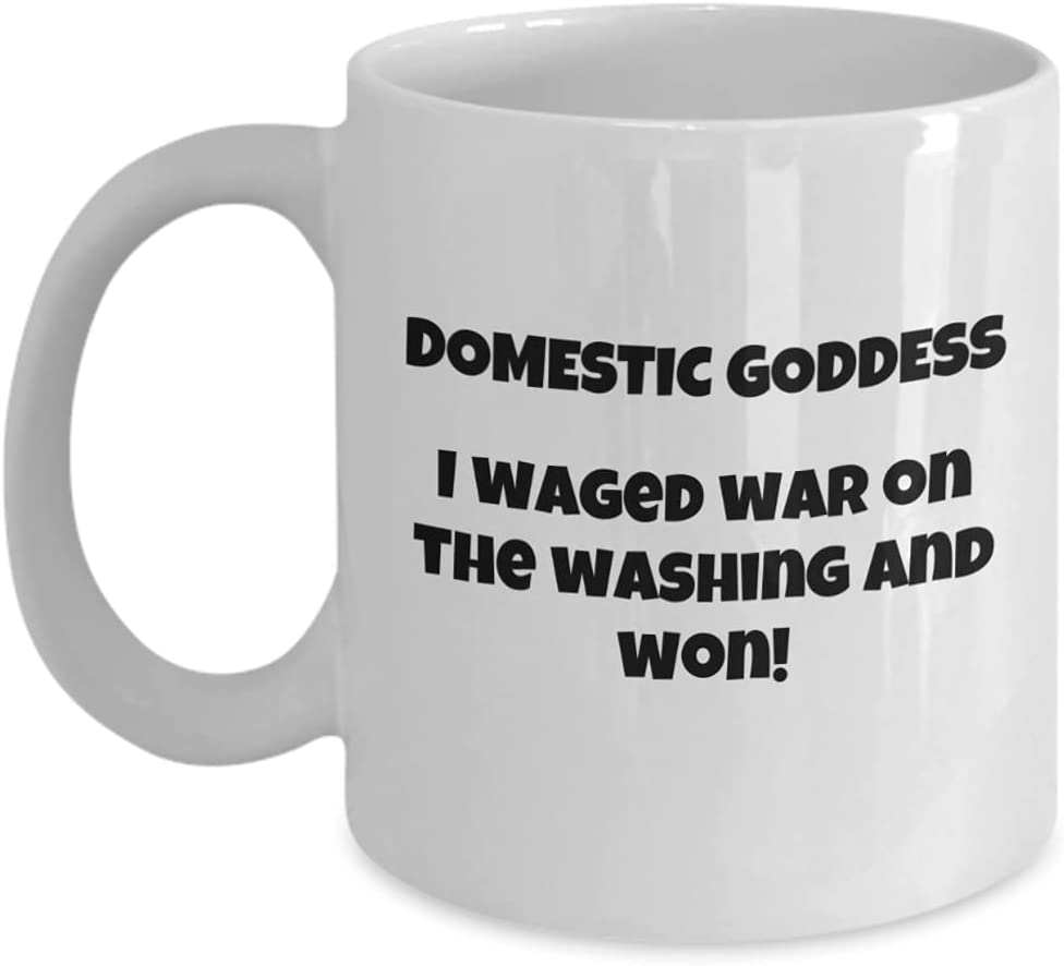 Domestic Goddess Mug Coffee Cup Housekeeper Wife Mom Grandma