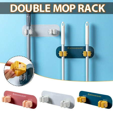 SHENGXINY Home Supplies Clearance Double Mop Holder Wall Mounted No Drilling Anti-Slip Home Kitchen Garden Garage
SHENGXINY Home Supplies Clearance Double Mop Holder Wall Mounted No Drilling Anti-Slip Home Kitchen Garden Garage