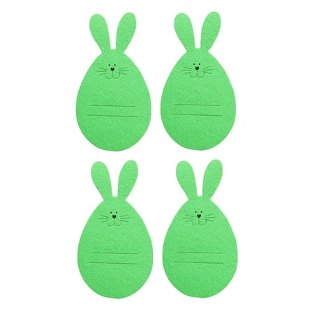 Josdec 4Pcs Easter Cutlery Bag Set Festive Party Cutlery Decoration Bag Cutlery Decoration