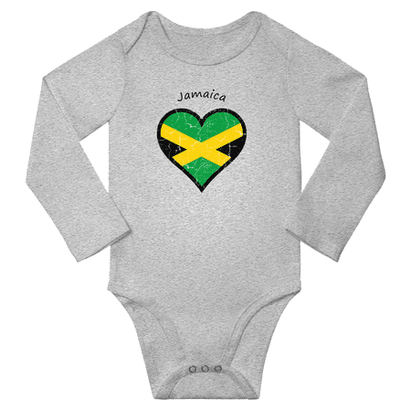 Jamaica Flag Heart Love Baby Long Sleeve Clothing Bodysuits (Gray 24 Months)
Jamaica Flag Heart Love Baby Long Sleeve Clothing Bodysuits (Gray 24 Months)