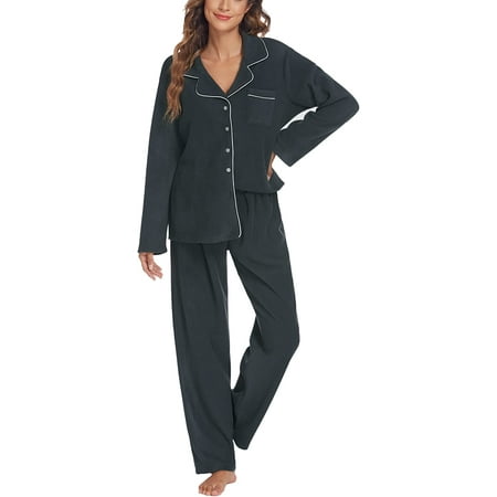 I FAMURAY Long Sleeve Sleepwear for Women Button Down Loungewear Winter Fleece Pajama Set Warm Pjs
I FAMURAY Long Sleeve Sleepwear for Women Button Down Loungewear Winter Fleece Pajama Set Warm Pjs