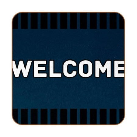 OWNTA Welcome Stripe Pattern Premium 6-Piece Square Coaster Set in Microfiber Leather - Non-Slip & Absorbent Cup Mats
OWNTA Welcome Stripe Pattern Premium 6-Piece Square Coaster Set in Microfiber Leather - Non-Slip & Absorbent Cup Mats