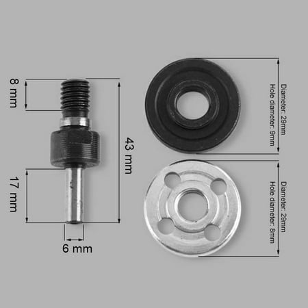 5 Pcs 6mm/10mm Electric Drill Angle Grinder Connecting Rod for Cutting Disc Polishing Wheel Adapter New
5 Pcs 6mm/10mm Electric Drill Angle Grinder Connecting Rod for Cutting Disc Polishing Wheel Adapter New