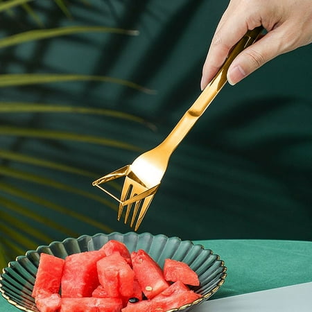QIIBURR Watermelon Cutter 2-in-1 Watermelon Fork Slicers Summer Watermelon Cutting Artifact Stainless Steel Fruit Forks Slicers Knife for Family Parties Camping(TWO)
QIIBURR Watermelon Cutter 2-in-1 Watermelon Fork Slicers Summer Watermelon Cutting Artifact Stainless Steel Fruit Forks Slicers Knife for Family Parties Camping(TWO)
