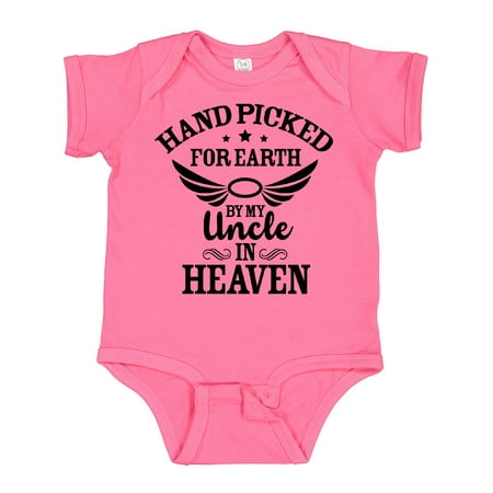 Inktastic Handpicked for Earth by My Uncle in Heaven with Angel Wings Gift Baby Boy or Baby Girl Bodysuit
Inktastic Handpicked for Earth by My Uncle in Heaven with Angel Wings Gift Baby Boy or Baby Girl Bodysuit