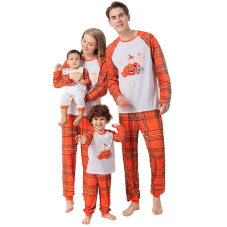 Halloween Family Matching Pajamas Sets Pumpkin Sleepwear Pjs Set for Adults Kids Holiday Pj Loungewear Set
Halloween Family Matching Pajamas Sets Pumpkin Sleepwear Pjs Set for Adults Kids Holiday Pj Loungewear Set