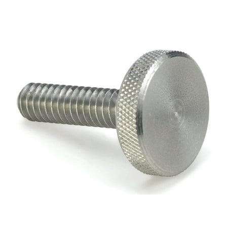 303 Stainless Steel Thumb Screw Plain Finish Knurled Head 2 Length Fully Threaded 1/4 -20 UNC Threads Made in US
303 Stainless Steel Thumb Screw Plain Finish Knurled Head 2 Length Fully Threaded 1/4 -20 UNC Threads Made in US