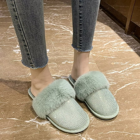 Gubotare Women S Slippers Slippers for Women Retro Soft Plush House Slippers Fluffy Cute Mens Womens Slippers Indoor Outdoor Green 7.5
Gubotare Women S Slippers Slippers for Women Retro Soft Plush House Slippers Fluffy Cute Mens Womens Slippers Indoor Outdoor Green 7.5