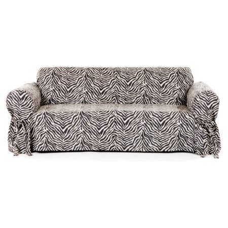 Classic Slip Covers Micro Suede Zebra Print Slipcover